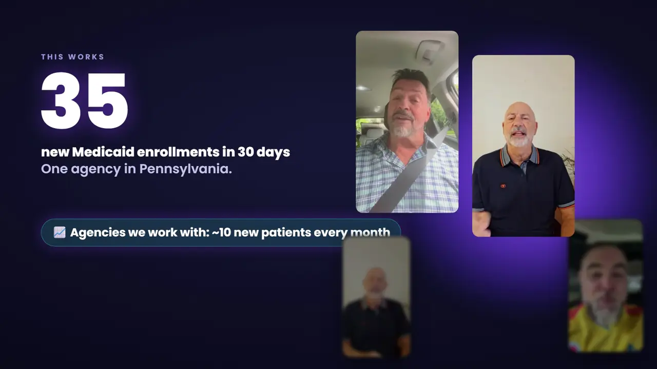 Home care agency owners on video sharing their results